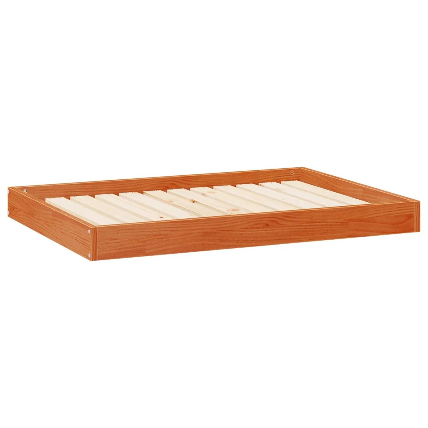 vidaXL Hundebett Wachsbraun 101,5 x 74 x 9 cm Massivholz Kiefer 867649