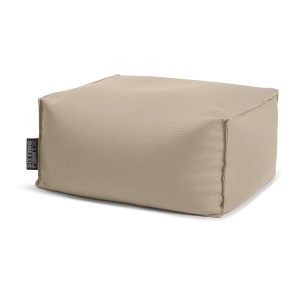 Sitting Point Hocker Roll Korfu, 100 l, Taupe. Quadratischer Sitzsack aus Polyester mit Seitentasche.