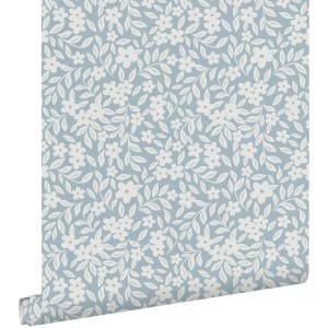ESTAhome Tapete Blumen Blau 50 X 900 Cm 131440