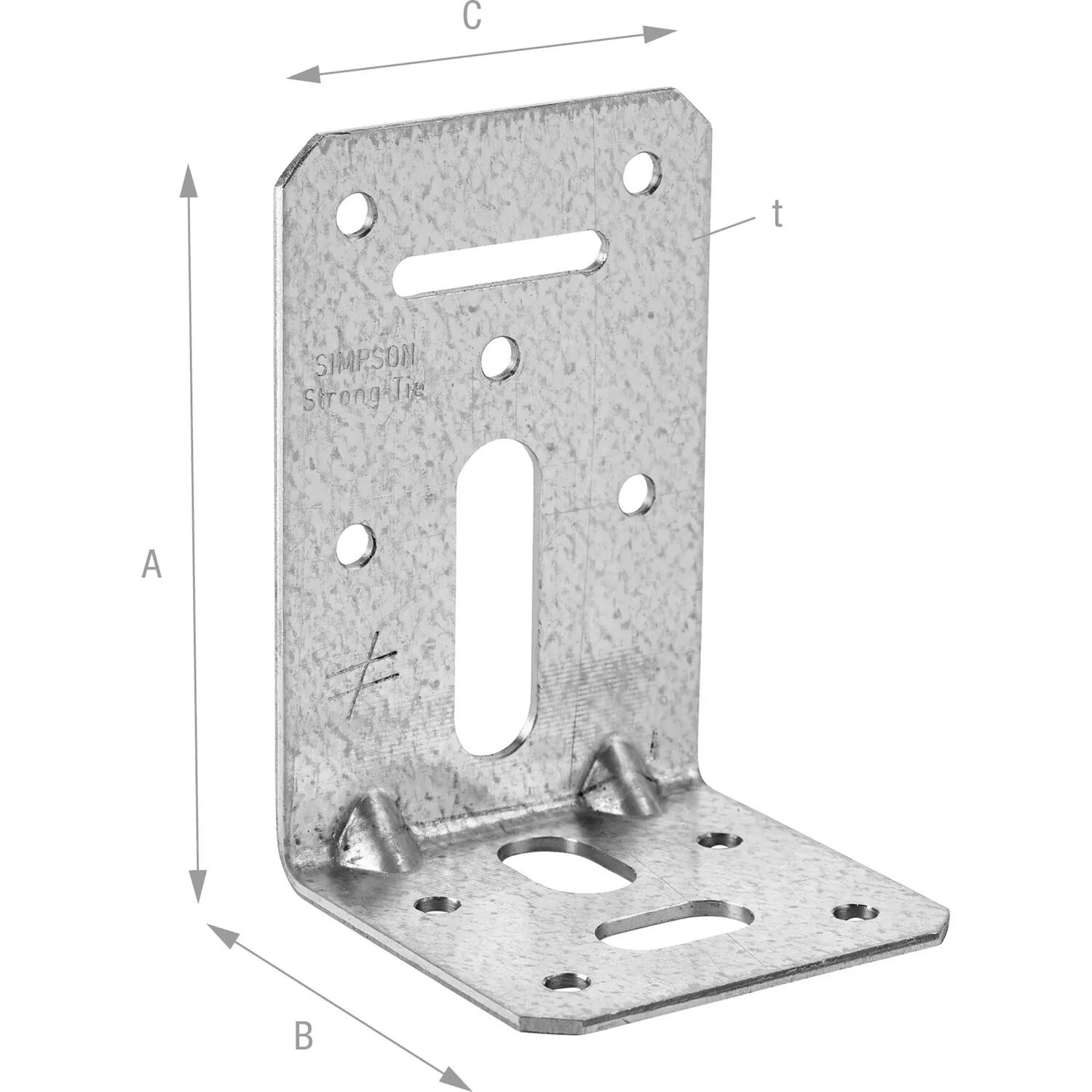 Simpson Winkelverbinder ADR 6090L 90x60x60 mm Stahl Feuerverzinkt
