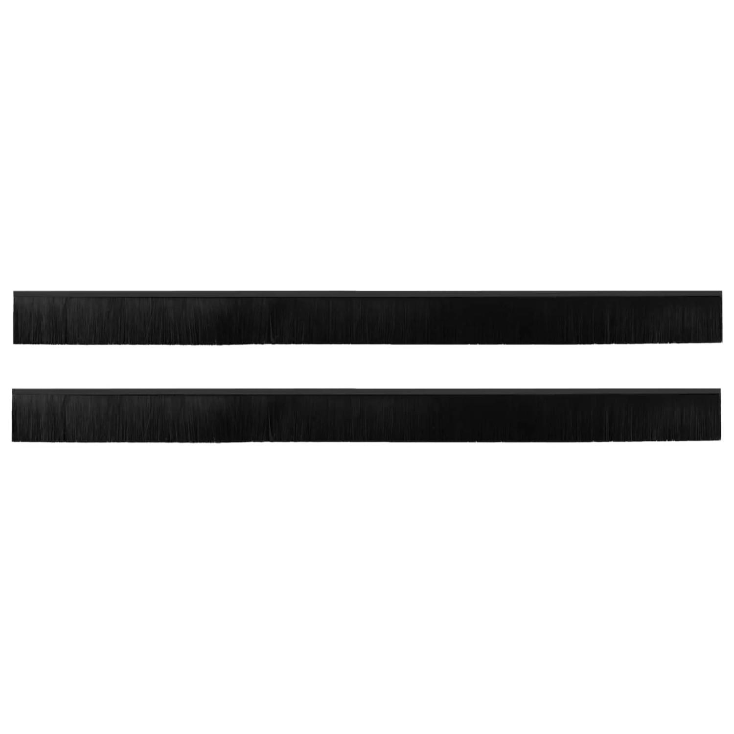 vidaXL Selbstklebende Türbürstendichtungen 2 Stk Schwarz 100 cm 42019571