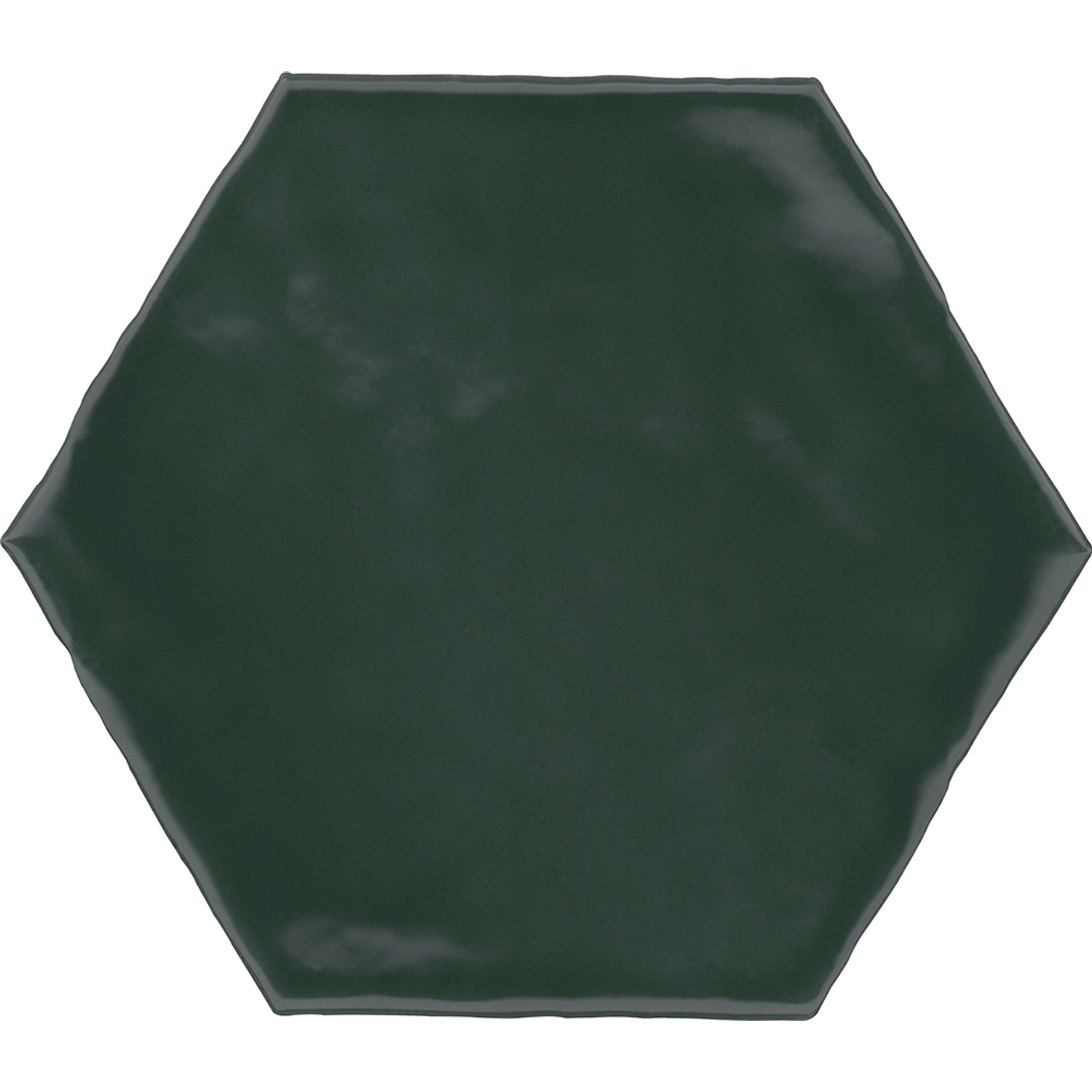 Wandfliese Artisa Hexagon Steingut Grün Glasiert Glänzend 15 cm x 17,5 cm günstig online kaufen