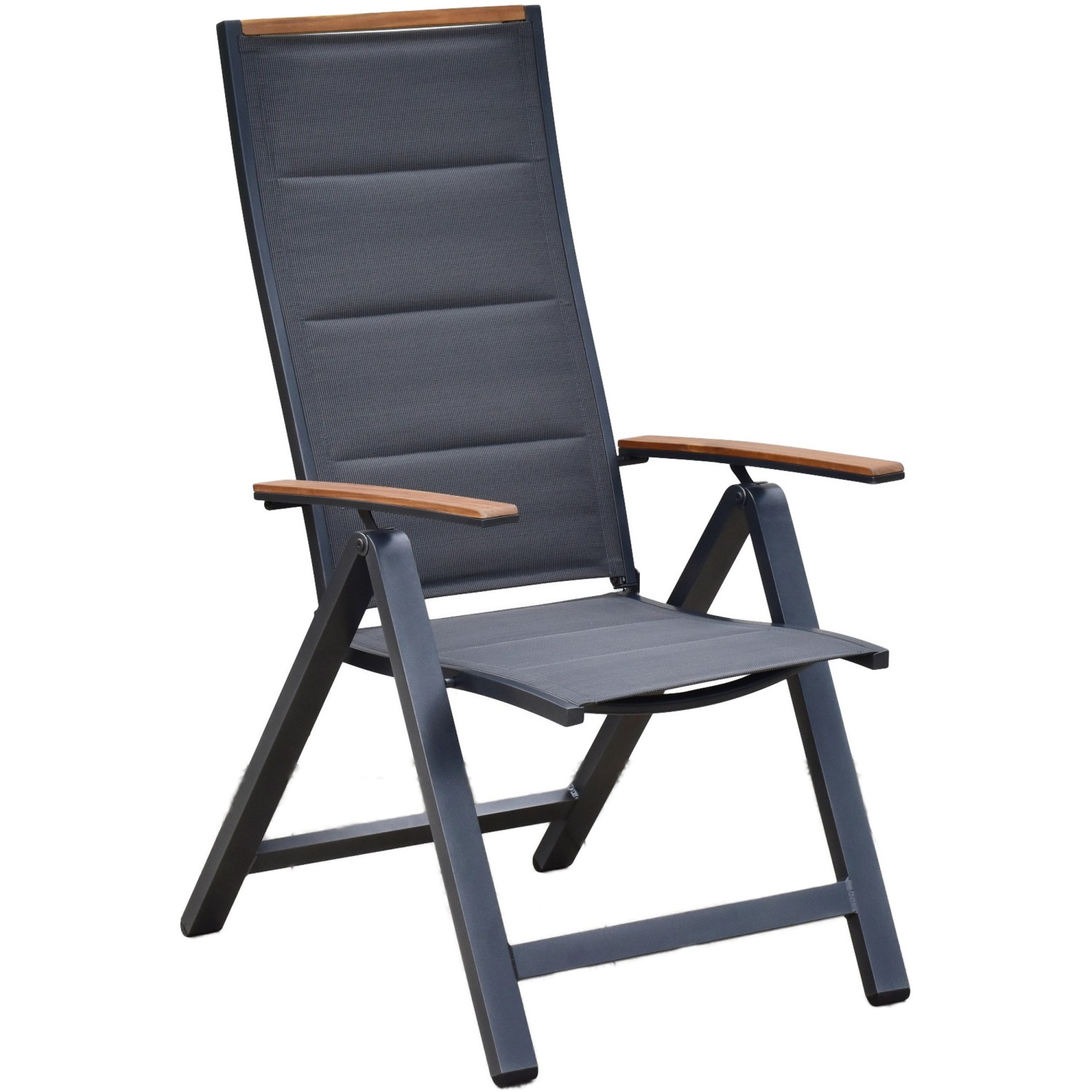 Merxx Gartensessel Verona Klappsessel gepolstert Aluminium/Textil/Akazie