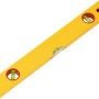 Gelbe 40 cm Wasserwaage aus Aluminium für präzises Ausrichten.