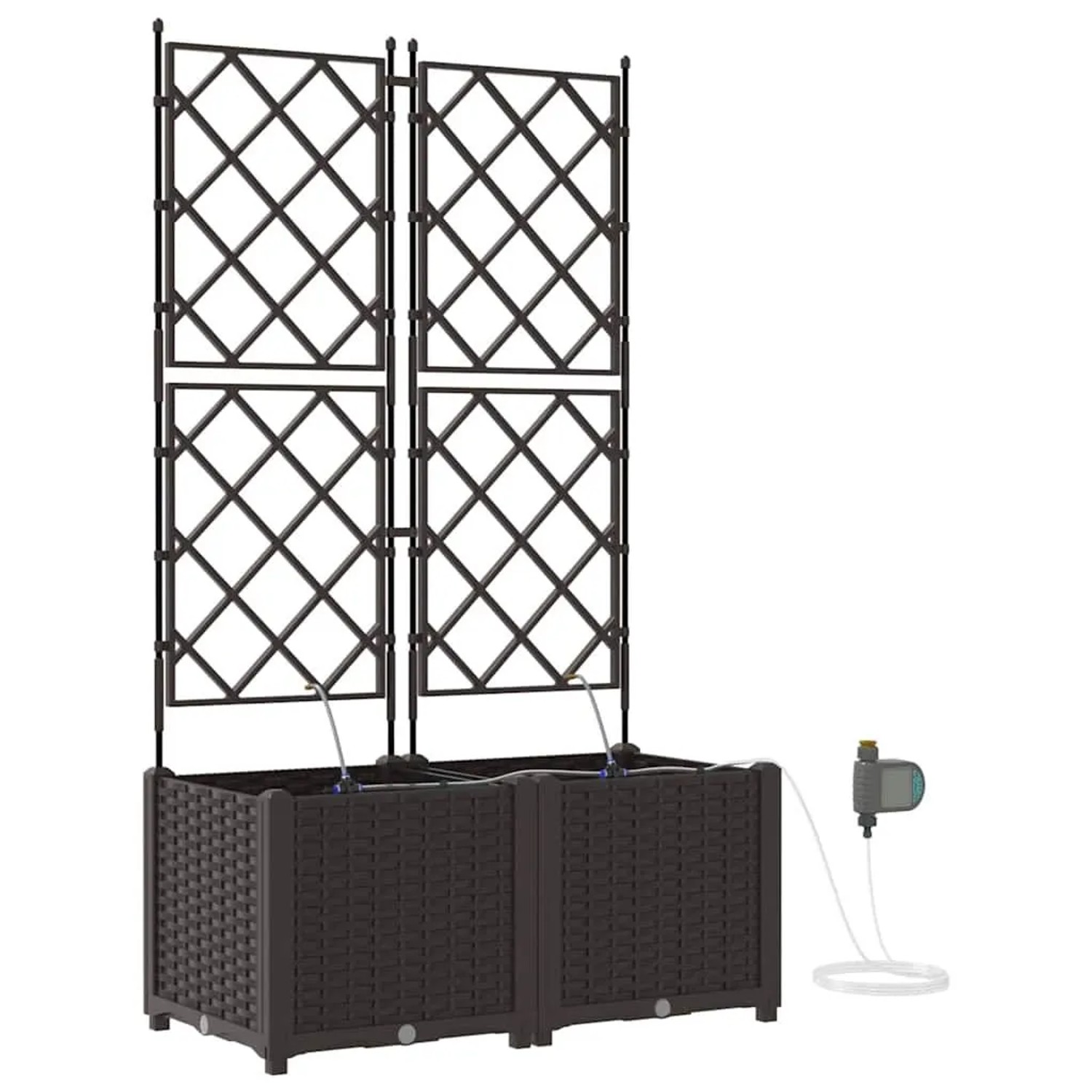 vidaXL Garten-Pflanzgefäß 2 Stk Braun Stahl 42002828 günstig online kaufen