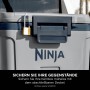 Ninja Kühlbox FrostVault, schiefergrau, mit Vorhängeschloss am Deckel zur Sicherung.
