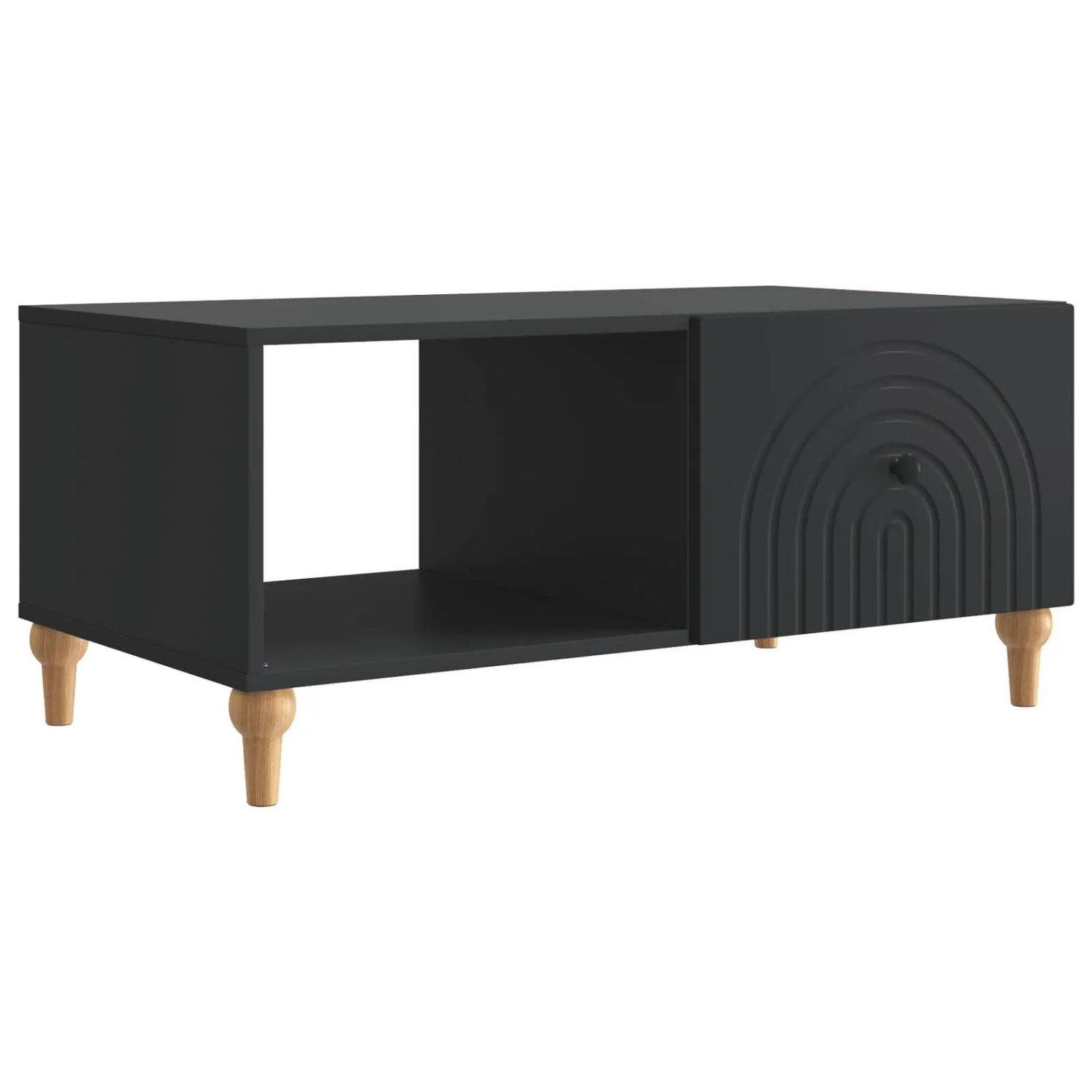 vidaXL Couchtisch Schwarz 90 x 50 x 40 cm Holzwerkstoff 894266