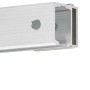 Baseline/Lifeline Abstandsset, Aluminium matt schwarz, für Glastüren & Schiebetüren.