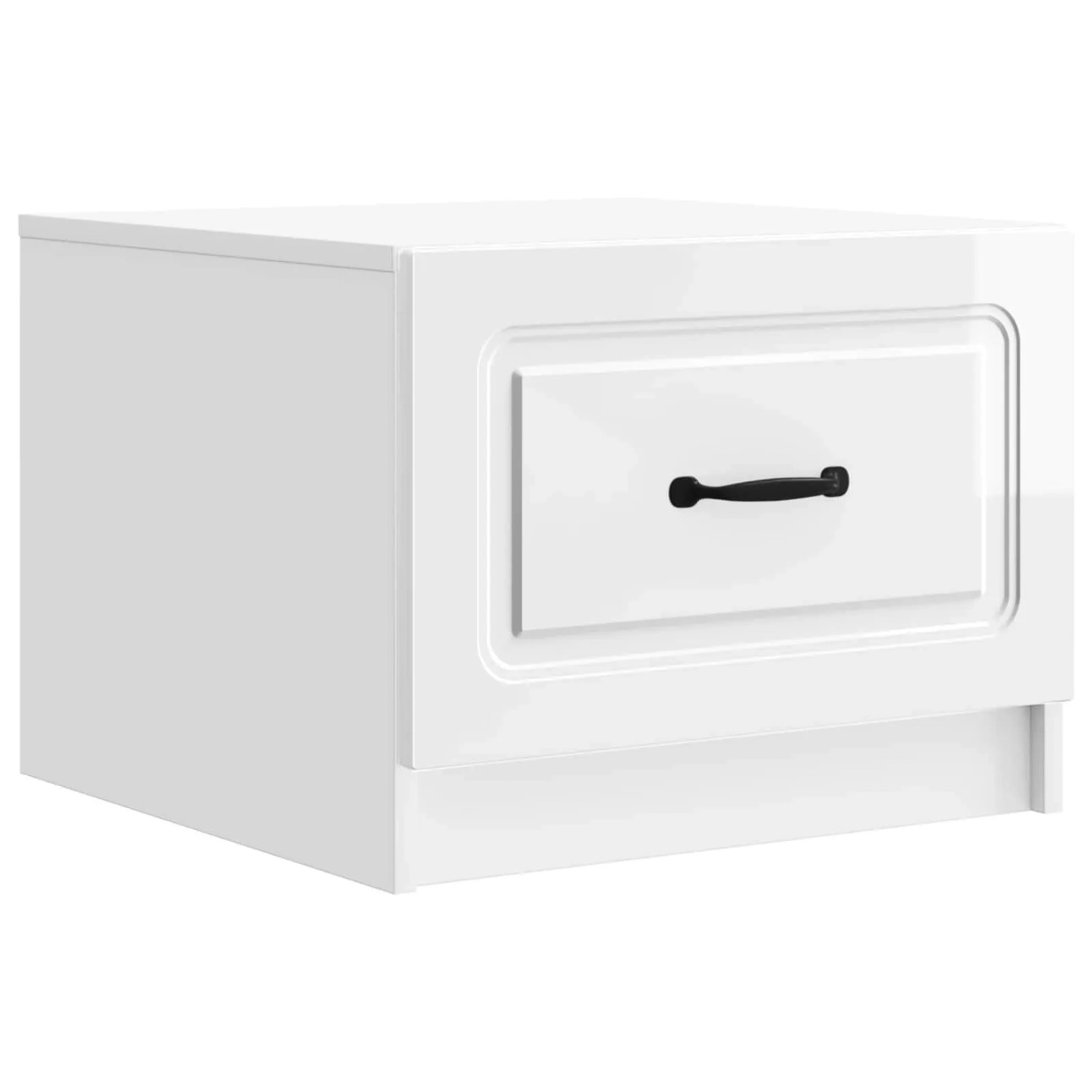 vidaXL Couchtisch Hochglanz Weiß 49 x 50 x 37 cm Holzwerkstoff 895889
