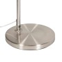Detailaufnahme: Fuß der QAZQA Bogenlampe Arc Basic aus Stahl.