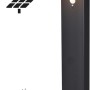 Schwarze Solar-Wegeleuchte Gšteborg mit Sensor, 600 lm, 2700 K, IP44. Für Garten und Weg.