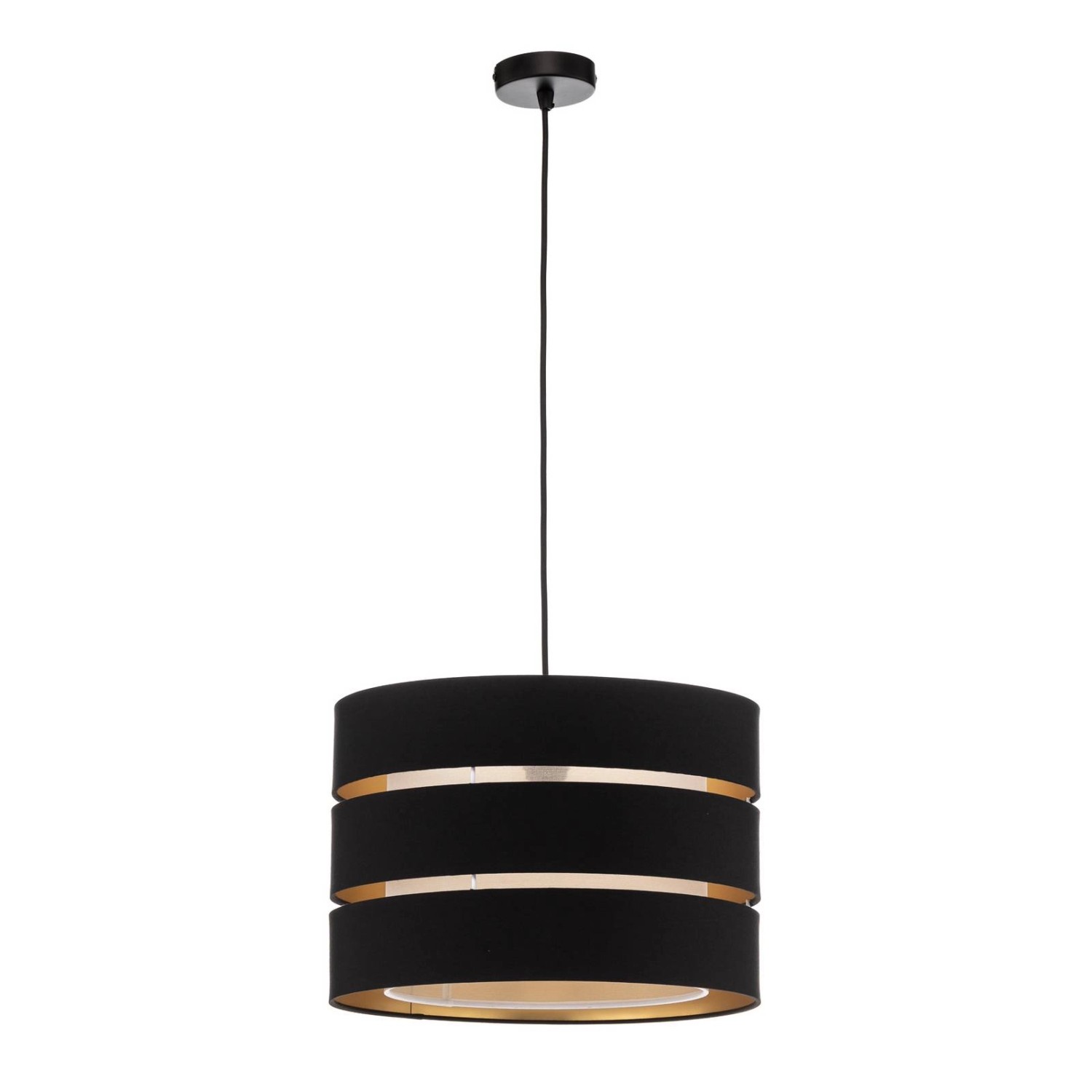 Lindby Pendelleuchte 10012915 Skandinavisch in Schwarz aus Textil 1-flammig günstig online kaufen