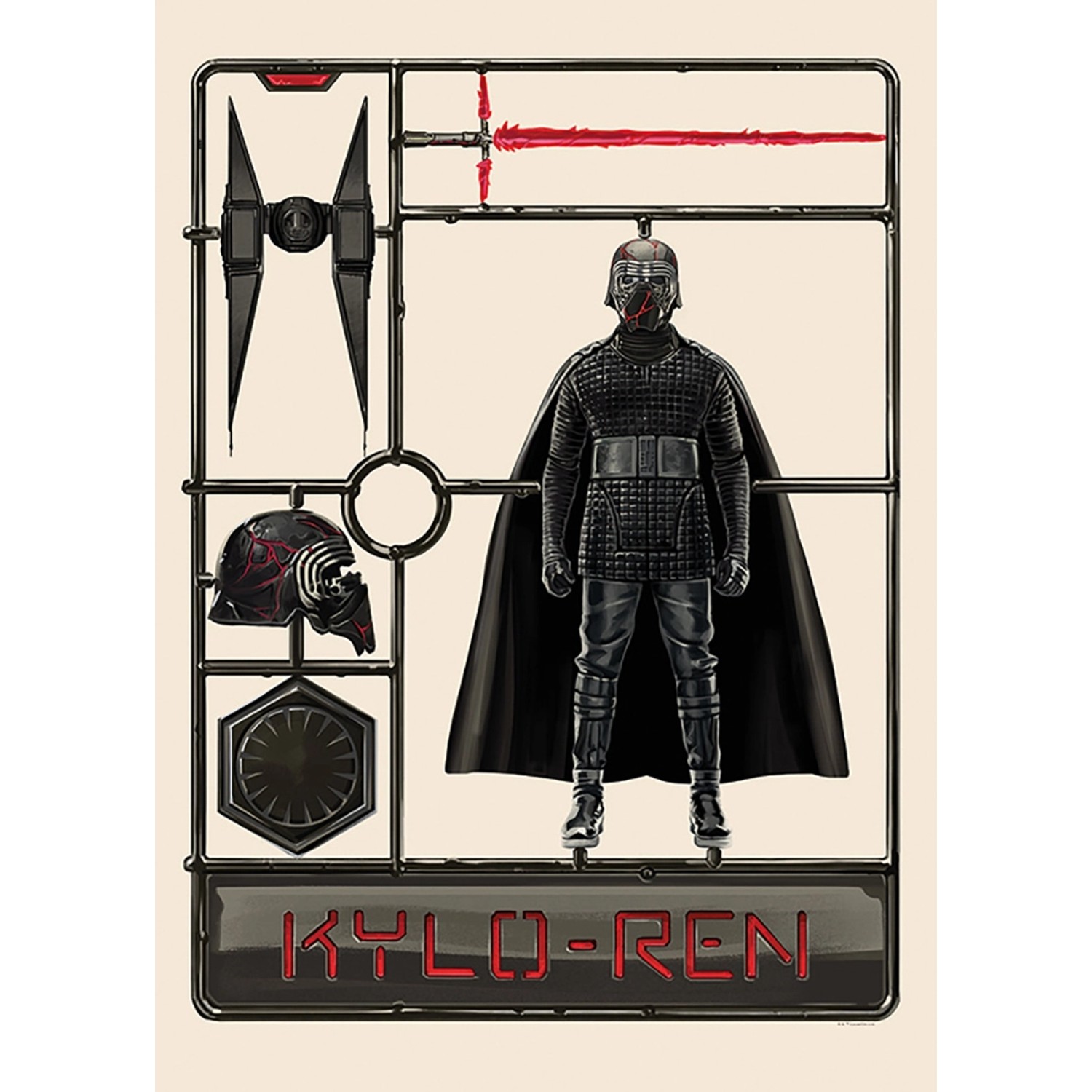 Komar Wandbild Star Wars Toy Kylo 50 x 70 cm