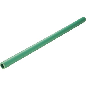 Grünes PPR-Rohr DN 20 x 2 m aus Kunststoff für Sanitäranlagen.