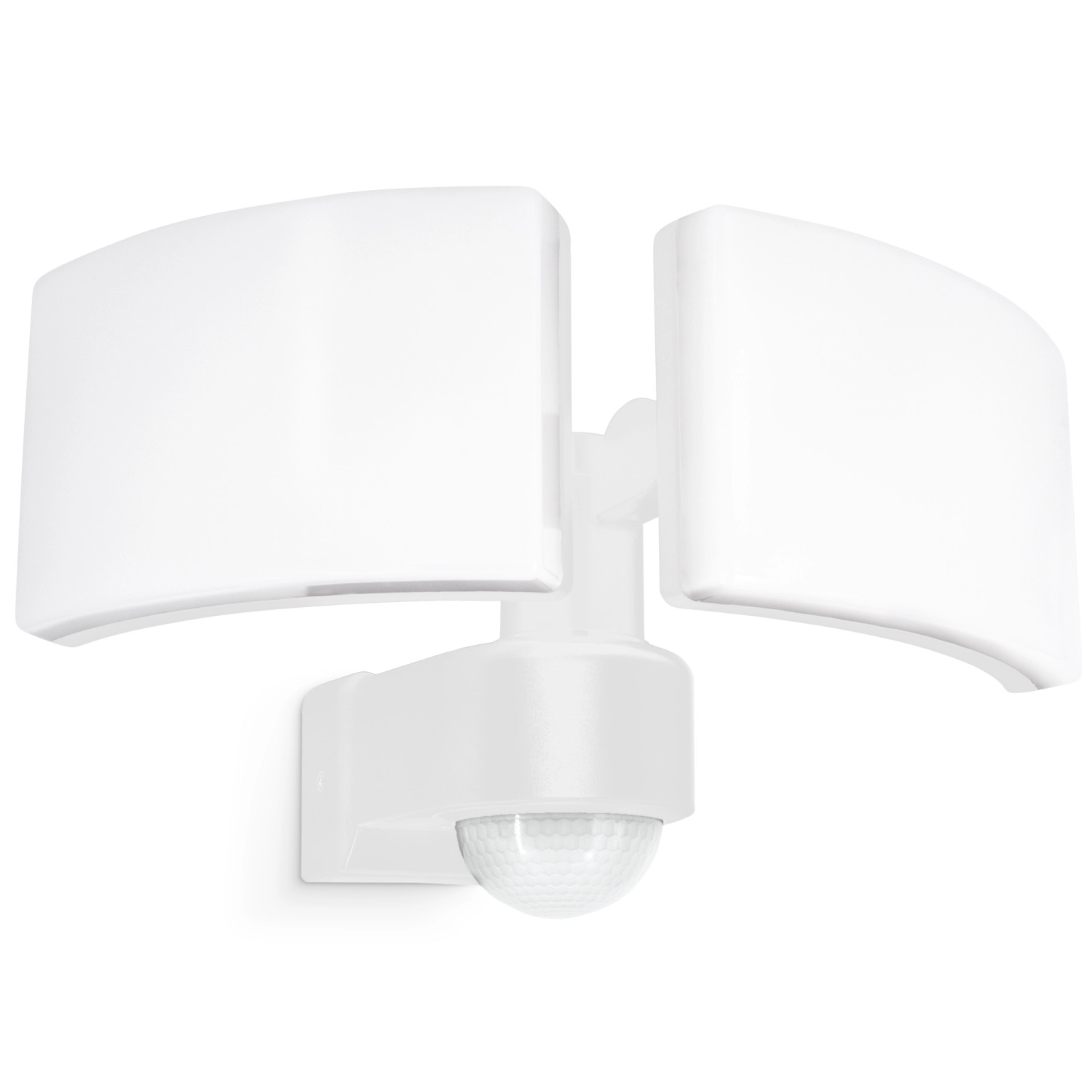 SSC-LUXon NORSU LED Außenstrahler Doppelkopf Bewegungsmelder IP65 Neutralweiß
