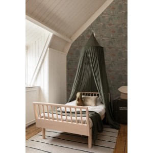 ESTAhome Tapete Dinosaurier Graugrün und Braun 50 x 900 cm