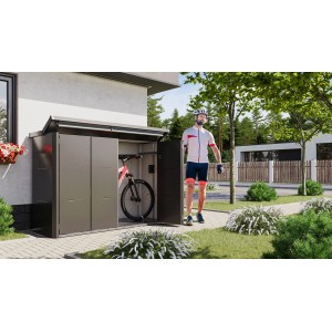 Fahrradbox Velotto 203 cm x 75 cm Anthrazit