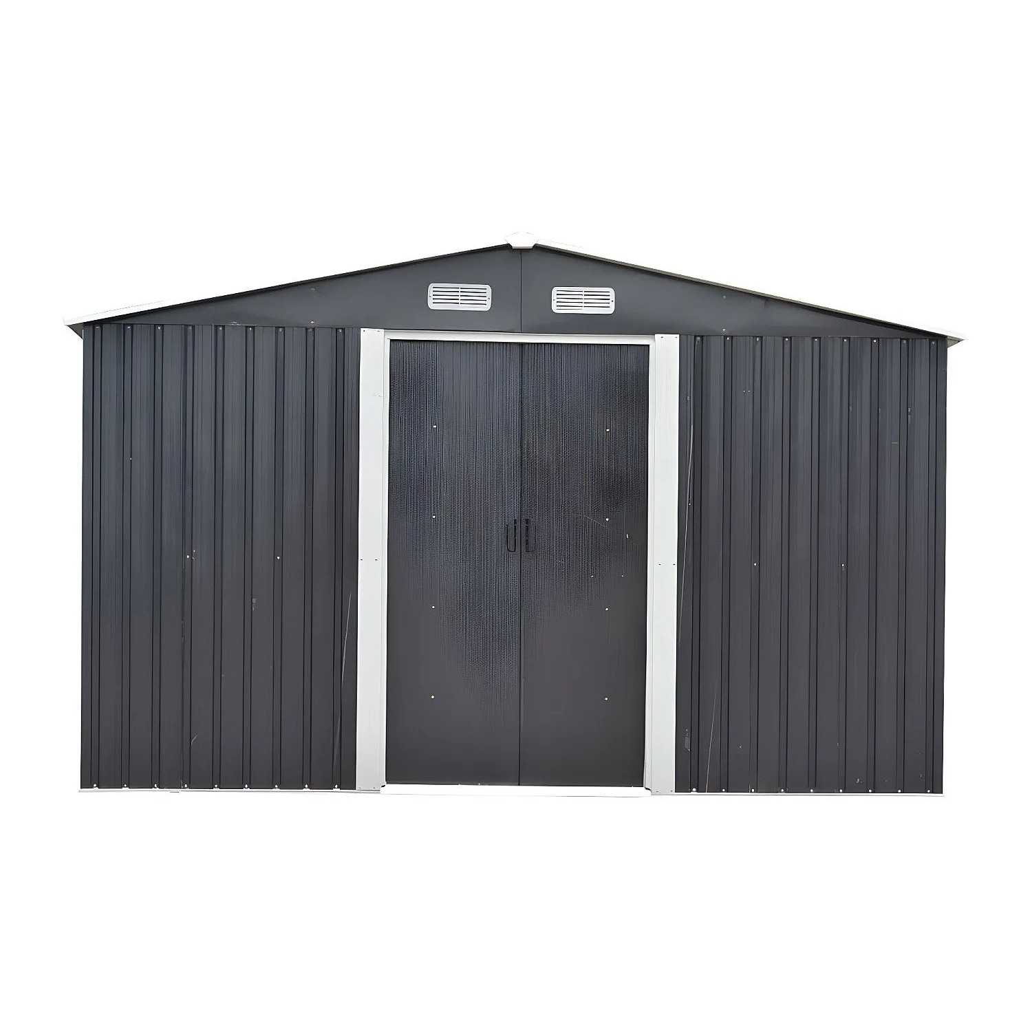 Vente-unique Schrebergartenhaus Manso Anthrazitgrau 312 cm