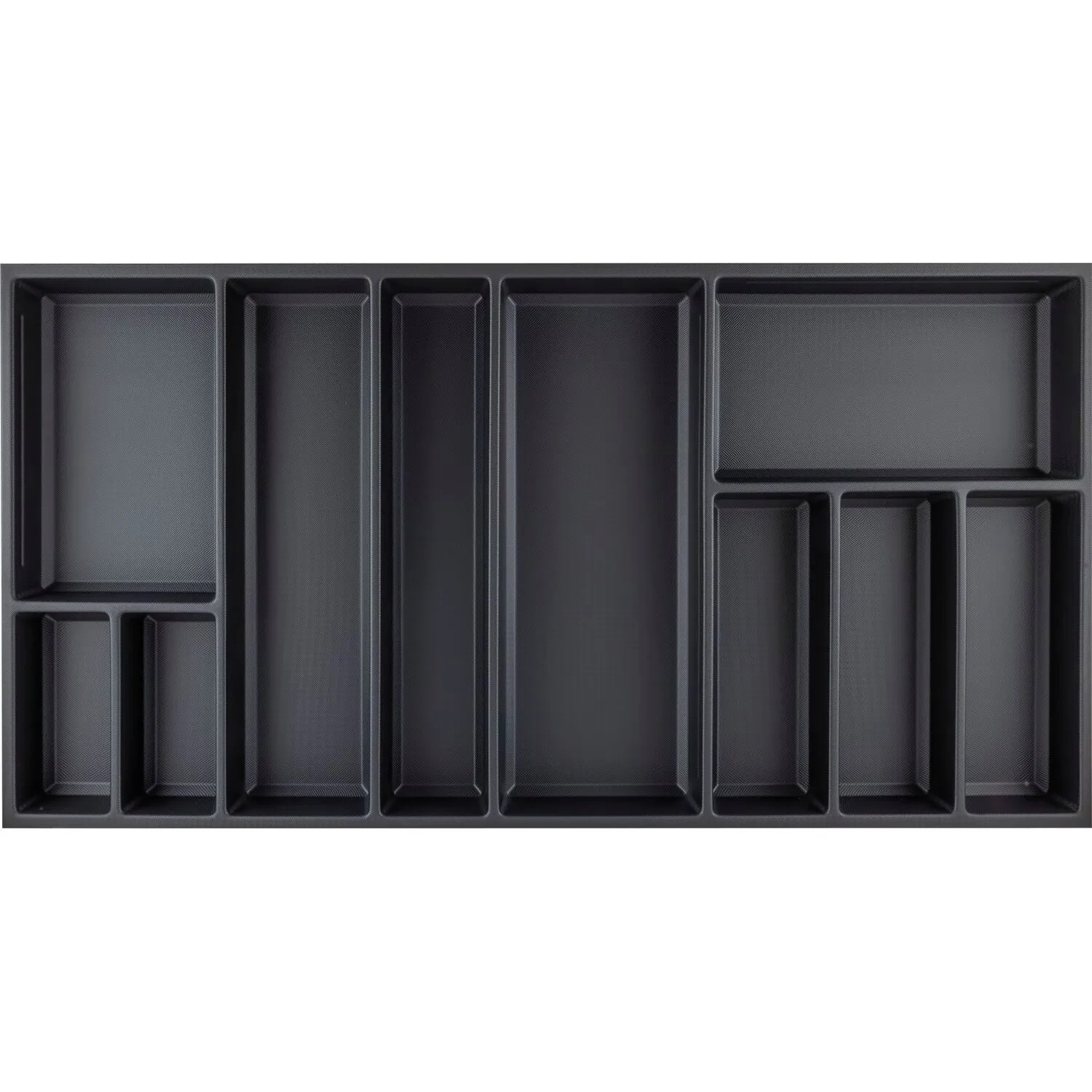 Agoform Besteckeinsatz Sky 550/90 Schubladeneinsatz Kunststoff Kristall Soft Touch Schwarz