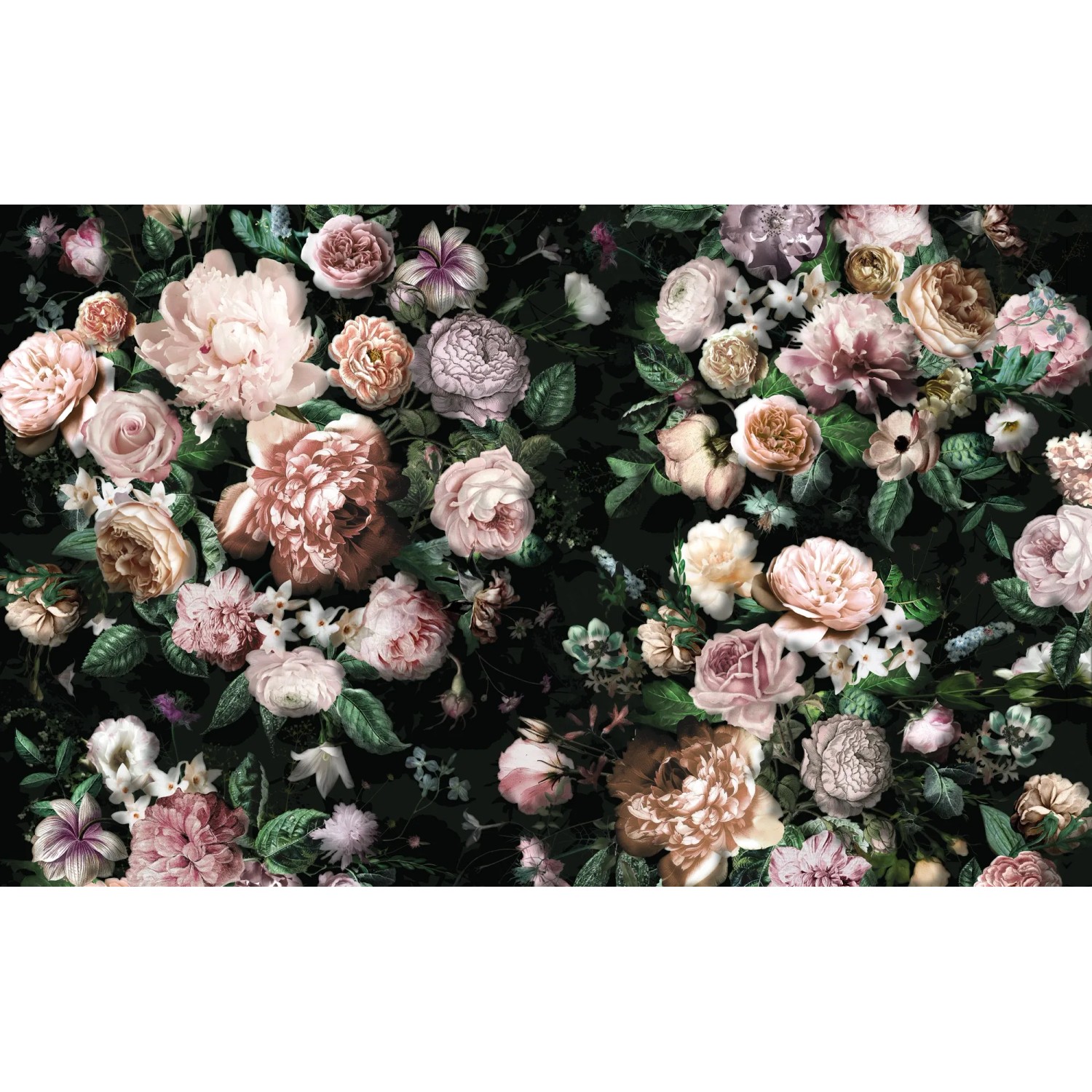 Komar Vliestapete Pure Victoria Black, glatt, naturalistisch
