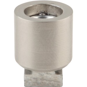 Mydeco Deckenhalterung für Gardinenstange in Edelstahl-Optik.