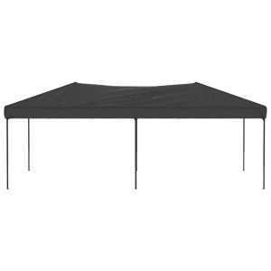 Anthrazitfarbenes, faltbares Partyzelt 3x6 m von vidaXL für Garten & Feiern.