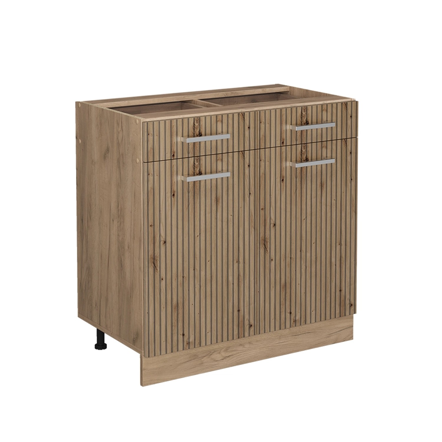 Vicco Küchenunterschrank R-Line Artisan-Eiche/Goldkraft Eiche 80 cm ohne Arbeitsplatte
