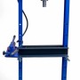 Blaue DeTec. 12 Tonnen Hydraulikpresse mit Manometer und Handpumpe für Werkstatt und Industrie.