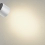 Weißer Philips LED-Spot Star (4er) mit warmweißem Licht für die Deckenmontage.