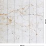 Art for the Home Fototapete Milano, 300x300 cm, Marmor-Optik.
