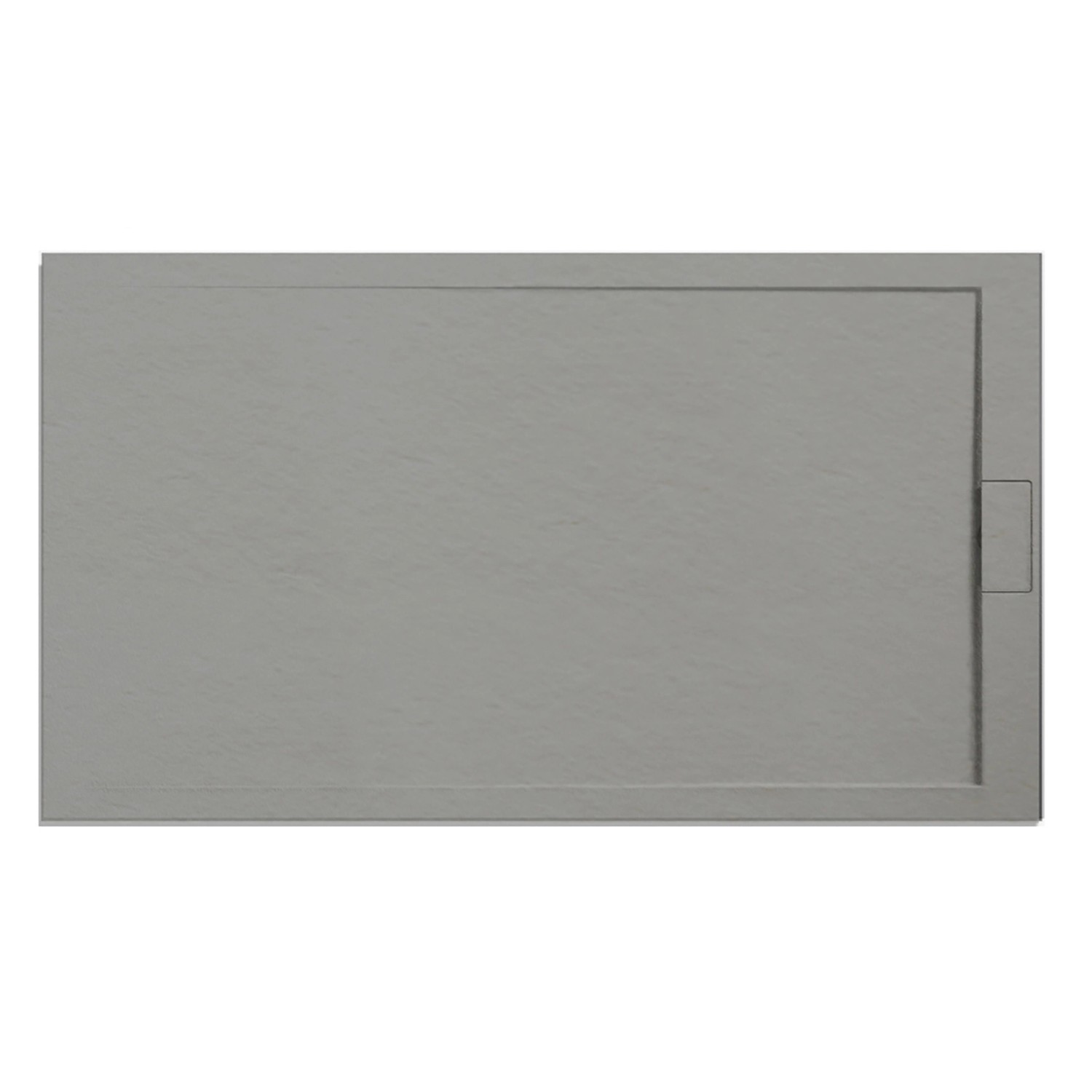 Ottofond Duschwanne Zona 120x90/3 cm Zementgrau