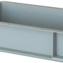 Graue Eurobox-System Box (30x20x7 cm) Vollwand für modulare Aufbewahrung.