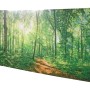 DELUKE Seitenmarkise mit Waldlichtung-Motiv: Ausziehbare Markise für Terrasse und Balkon.