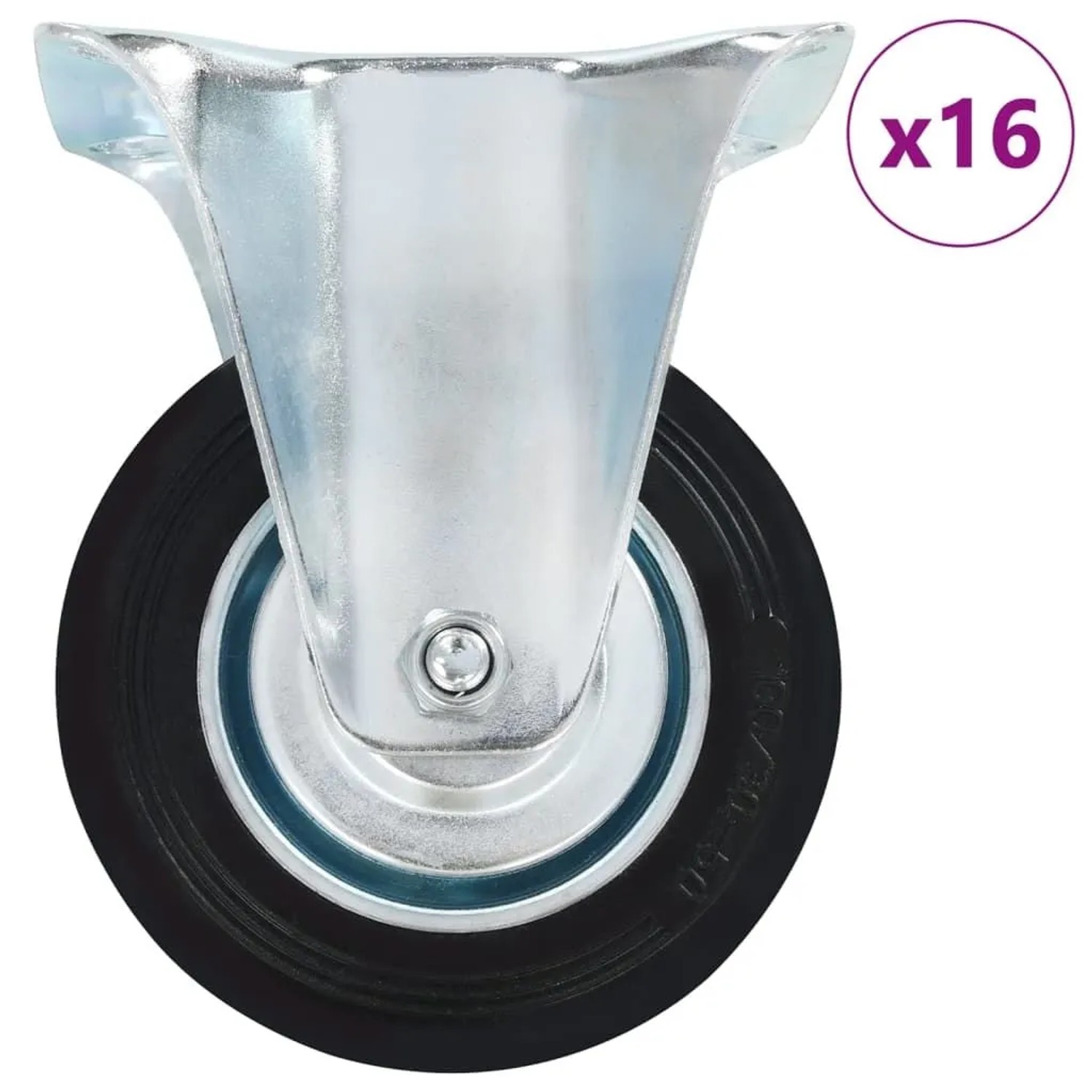 vidaXL 16 Stk Bockrollen 100 mm 277953