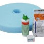 Trockenestrich-Komplettpaket 40 mm EPS: Rolle Randdämmstreifen, Kleber, Spachtelmasse und Schrauben.