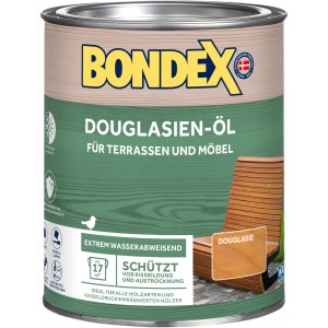 Dose Bondex Douglasien-Öl, Holzschutz für Außen, matt, 750ml. Öl für Terrassen und Gartenmöbel.