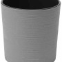 Grauer Siena Garden Pflanztopf Eco Lens, Ø 30 cm, mit matter Rillenoptik.