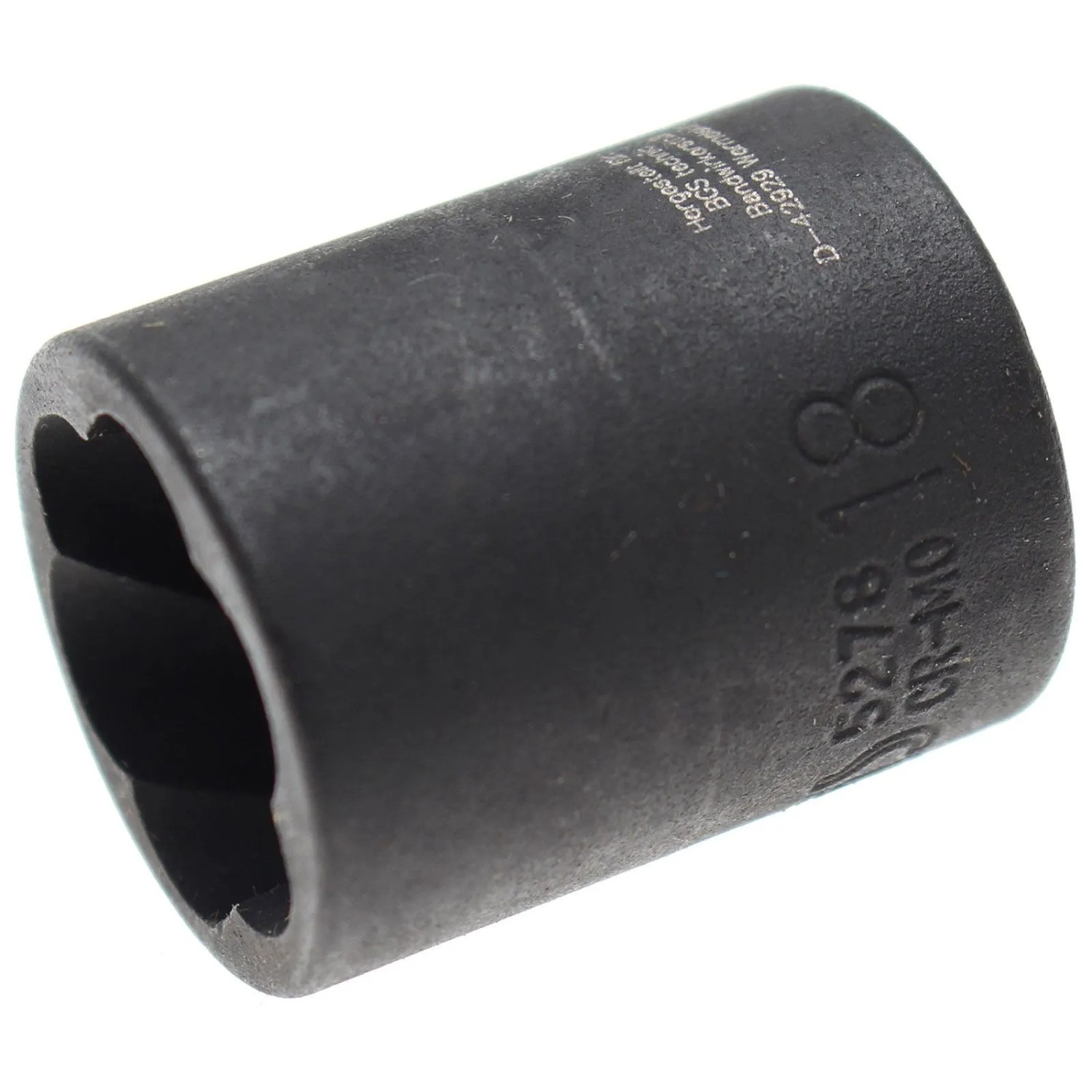 BGS Spiral Profil Steckschlüssel Einsatz Schraubenausdreher Antrieb Innenvierkant 10 Mm  3 8 Zoll  SW 18 Mm 5278