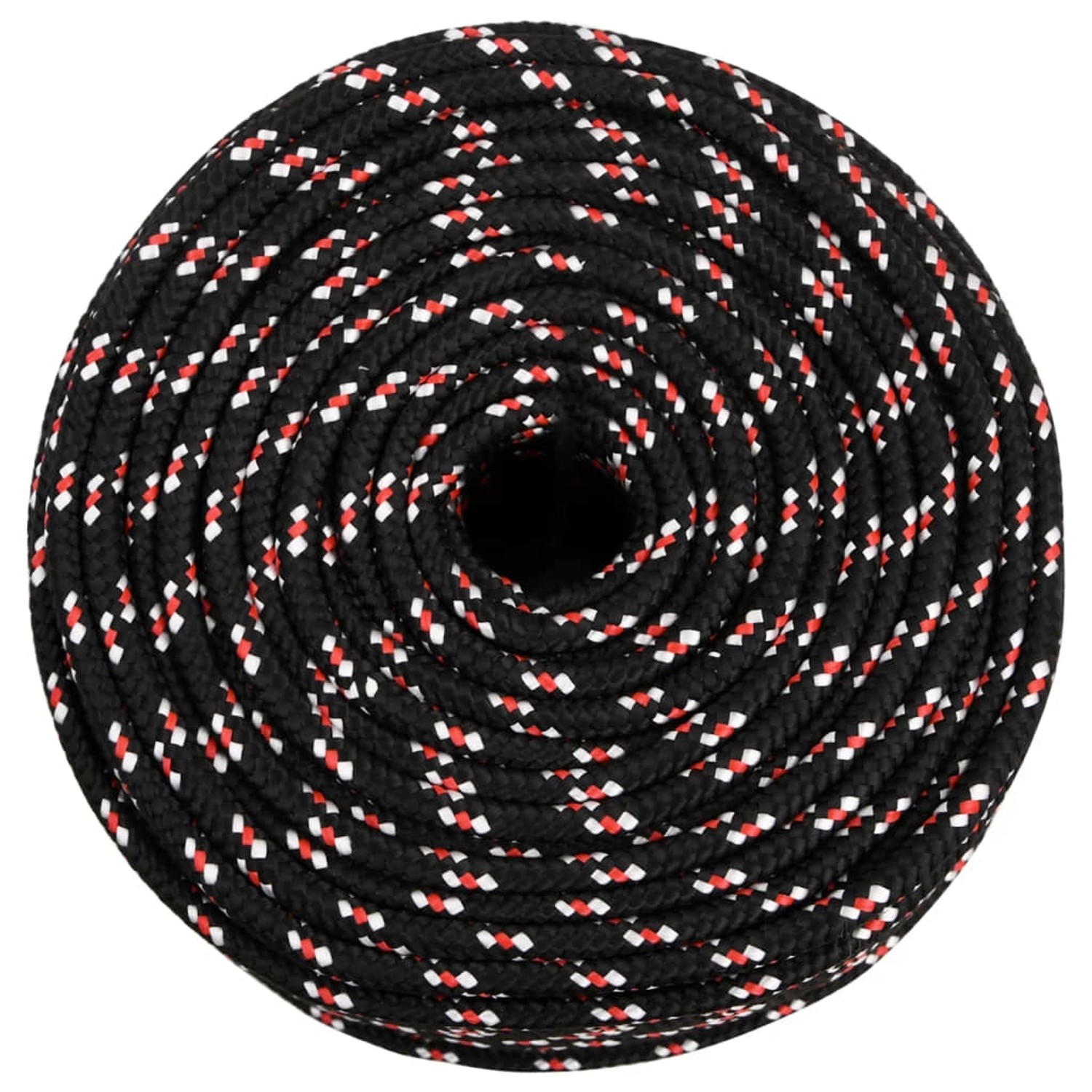 vidaXL Bootsseil Schwarz 6 mm 250 m Polypropylen 152340_2