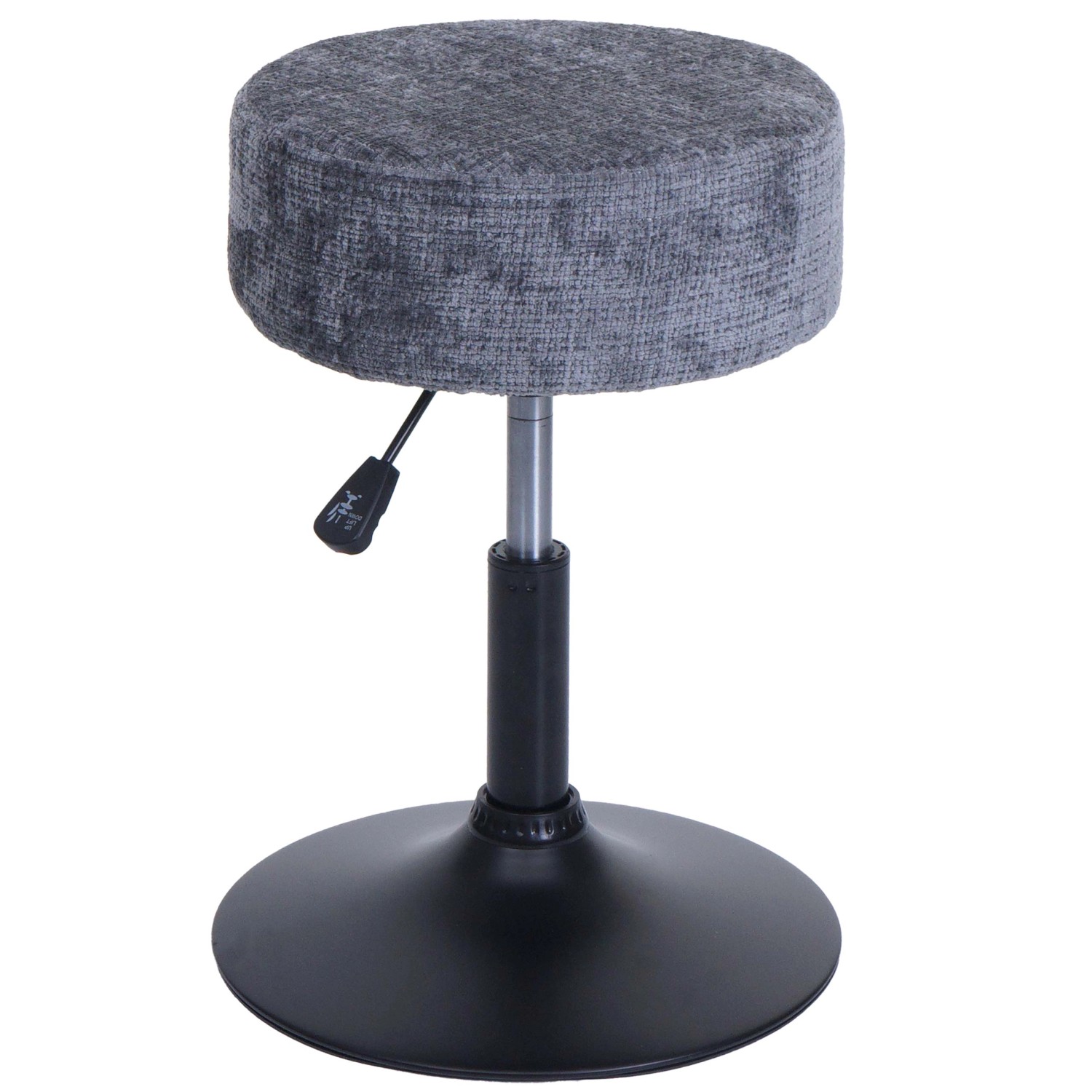 PROREGAL Hocker Höhenverstellbar Und Drehbar Sitzhöhe 45-57cm Durchmesser 3 günstig online kaufen