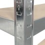 Verzinkter Metallrahmen des OBI Schwerlast-Steckregals mit Steckschlitzen und MDF-Boden. Einfache Montage.
