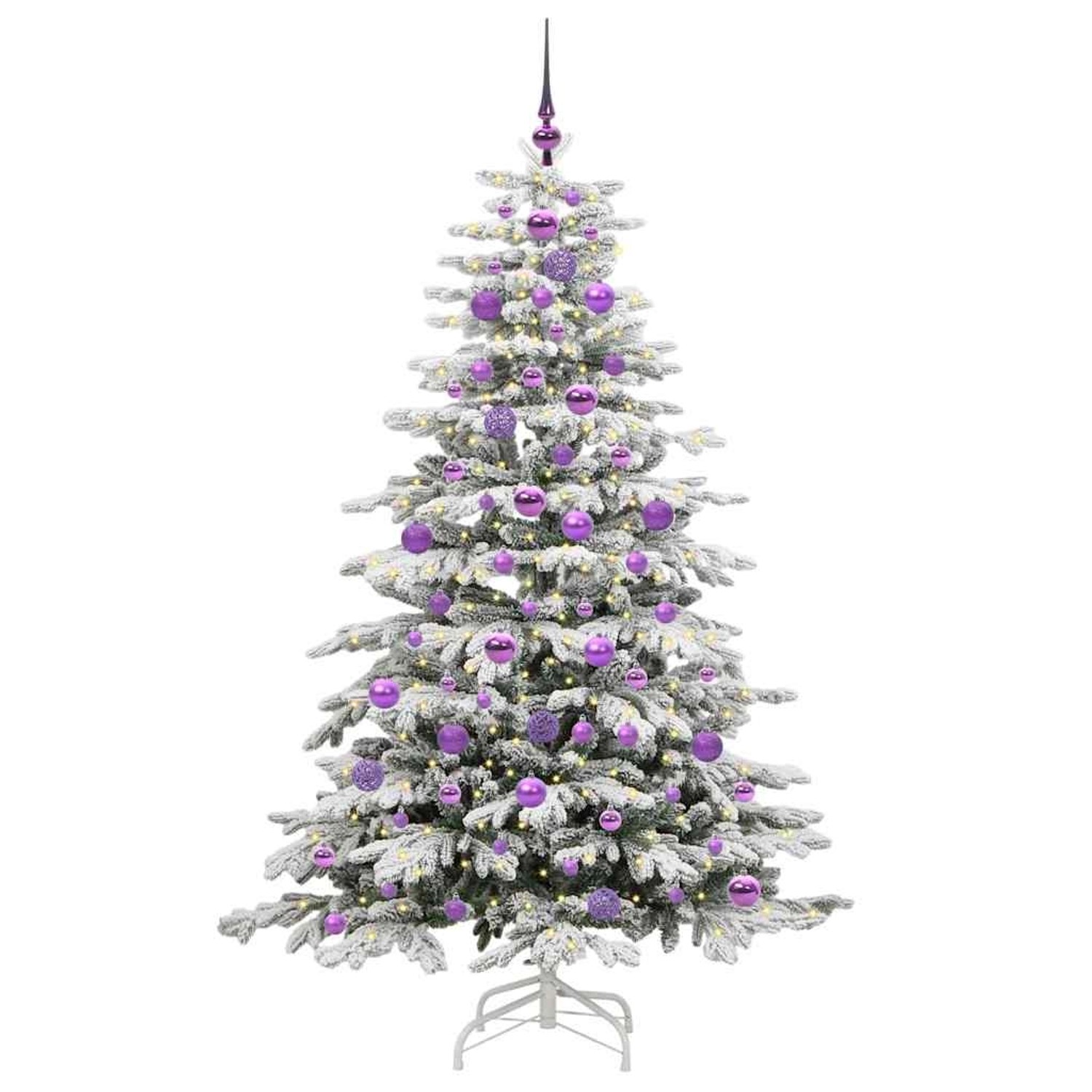 vidaXL Künstlicher Klappbarer Weihnachtsbaum Weiß 180 cm PE und PVC 3395646