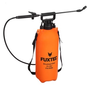 FUXTEC Drucksprüher 8 Liter FX-DS8L 8L 55cm Sprühlanze 2.5 Bar Hohlkegel Spritzbild 35° Spritzwinkel