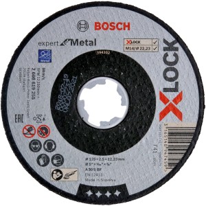 Bosch X-Lock Trennscheibe Expert for Metal, Ø 125 mm, zum Trennen von Metall.
