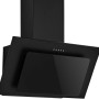 Respekta Dunstabzugshaube CH 33060 SB, 60 cm, Schwarz. Kopffreihaube mit Glasschirm und LED-Beleuchtung.