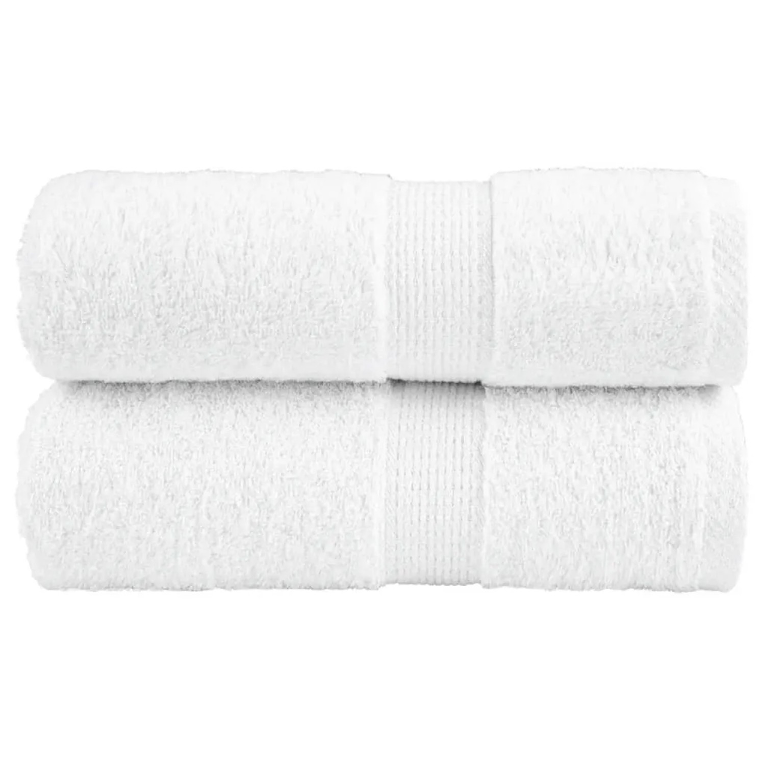 vidaXL Premium-Gästetücher 2 Stk Weiß 30x50cm 600 g/m2 100% Baumwolle