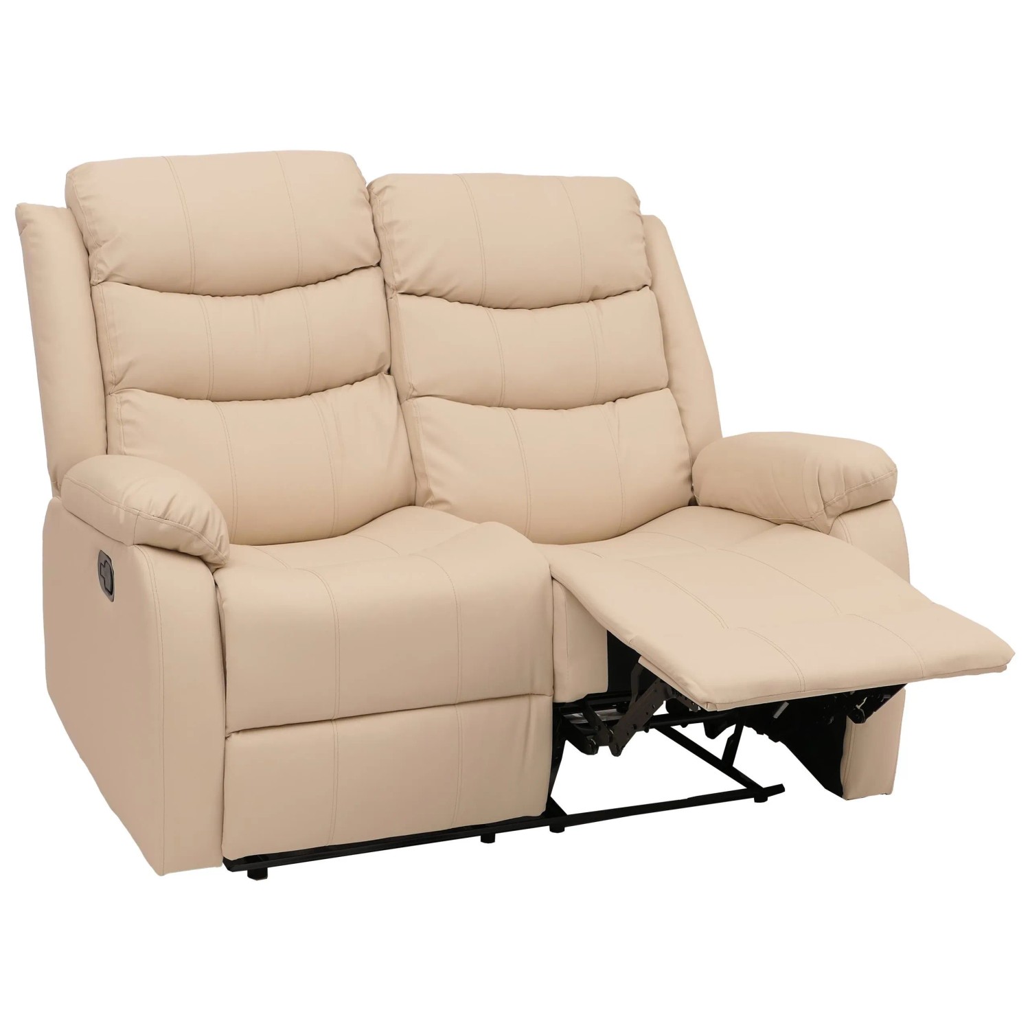 MCW 2er Kinosessel O62 Liegefunktion Kunstleder Creme