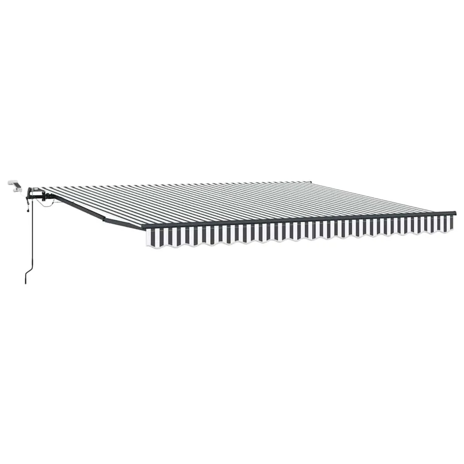vidaXL Markise Automatisch mit LEDs Anthrazit & Weiß 400x300 cm 3310233