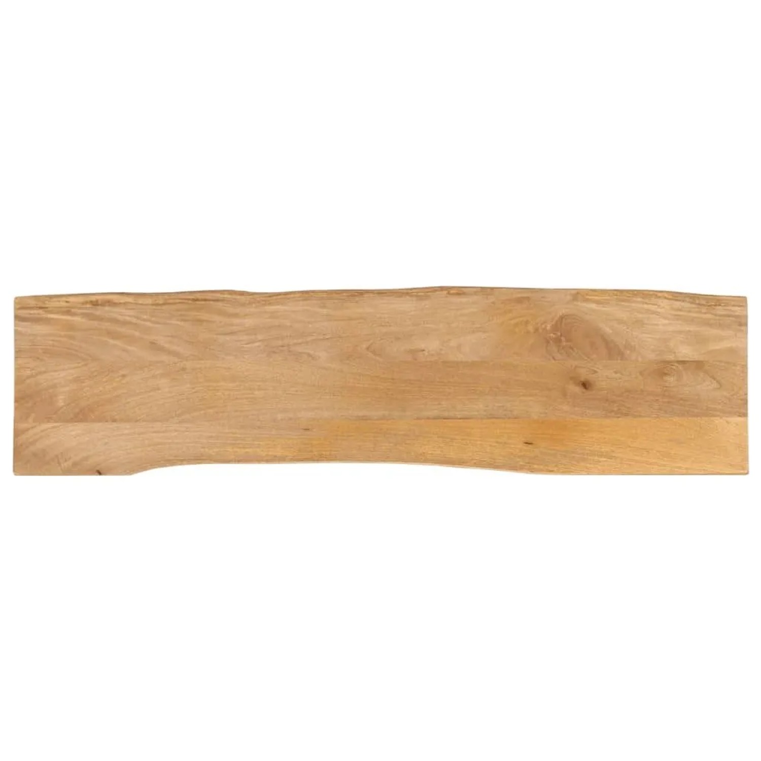 vidaXL Tischplatte mit Baumkante 180x40x3,8 cm Massivholz Mango 370737