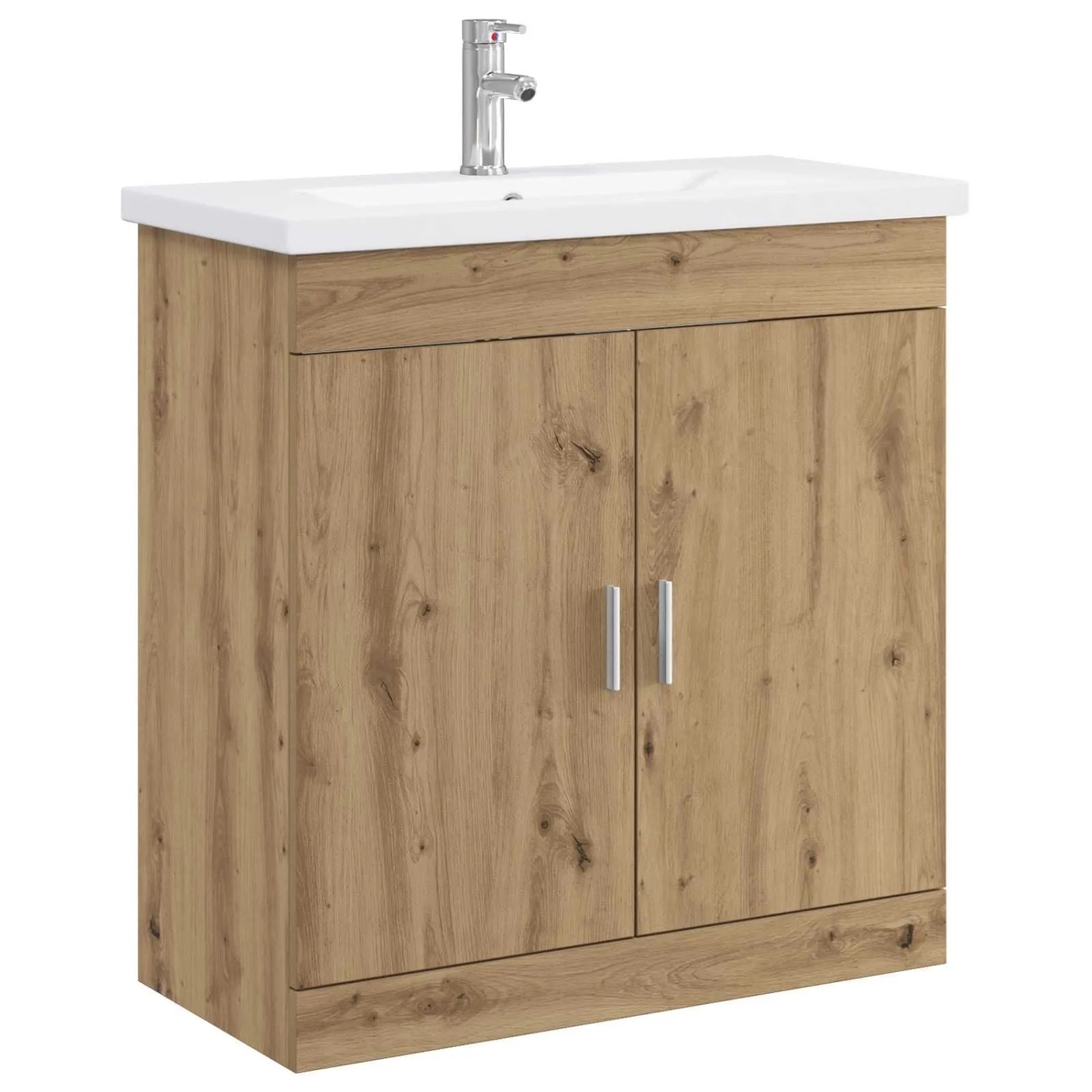 vidaXL Badezimmermöbel-Set Artisan-Eiche 81 x 40 x 84,5 cm 3404365